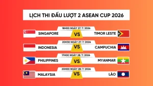 lịch thi đấu AFF CUP 2026 tại OK9